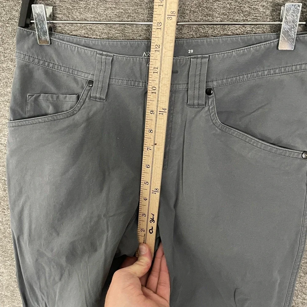 Arc'teryx Levon Pants Mens 29x30 Gray Slim Fit Stretch‎ Chino Travel Casual